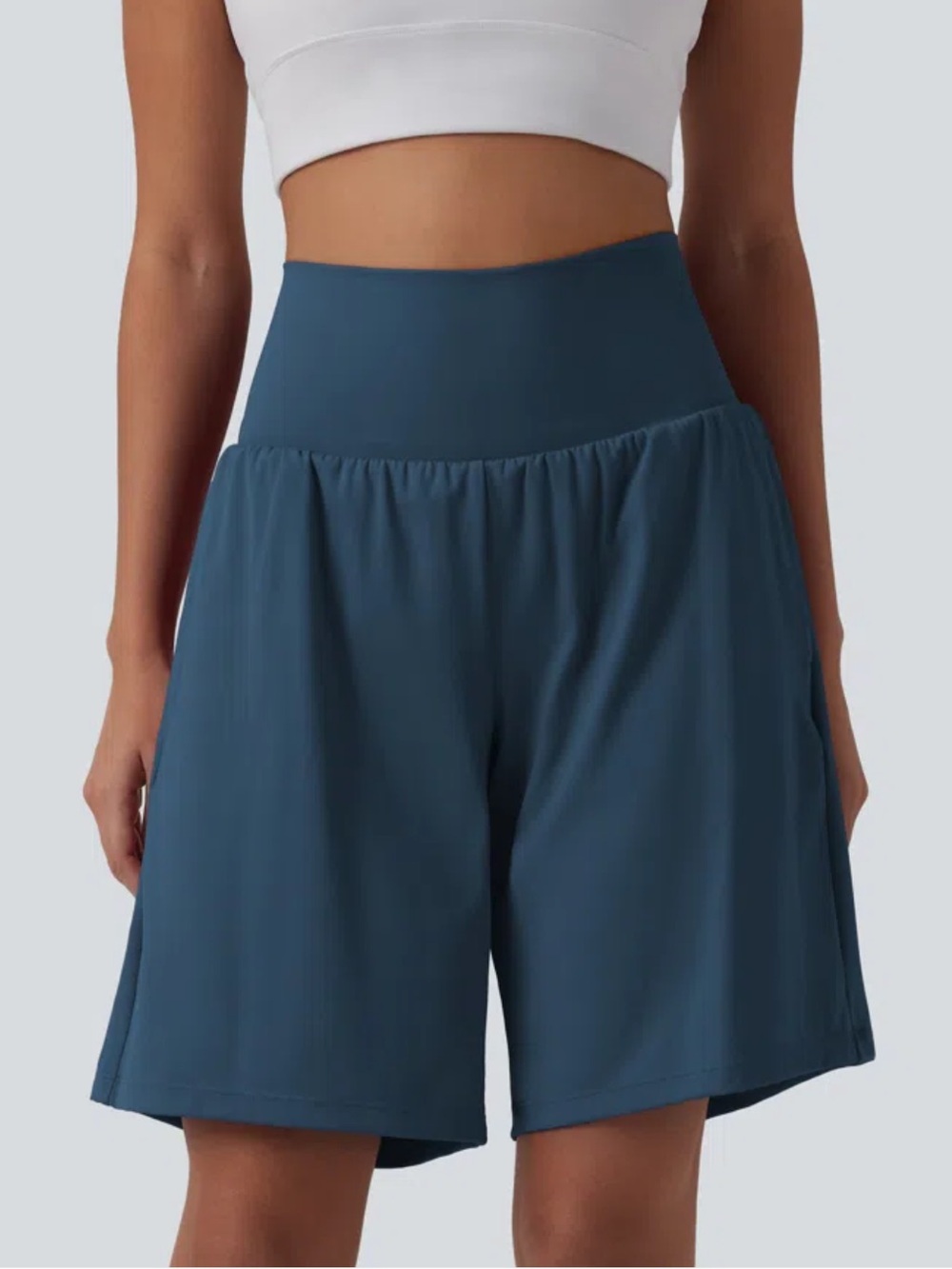 Halara 9” Yoga Stretchy Long Inseam High Rise Athletic Shorts